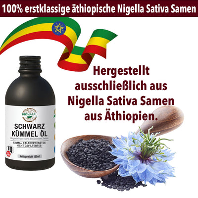 Äthiopisches Schwarzkümmelöl 150ml (GLAS)